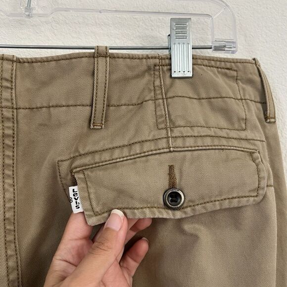 Levis Cargo Loose Fit Pants Mens 34x32 Actual 36x30 Khakis Utility Y2K White Tab - Picture 8 of 16
